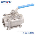 1000WOG 3PC Stainless Steel Floating Full Port Ball Valve